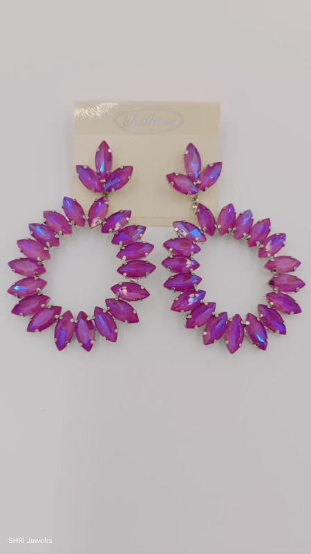 Roudium Prism Earrings with Rainbow Reflections, Korean Style Drop Earrings for Women  for Online shopping jewellery