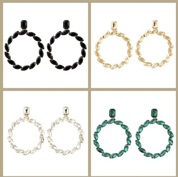 Big Size Hoop earrings ( pack of 4 pairs )